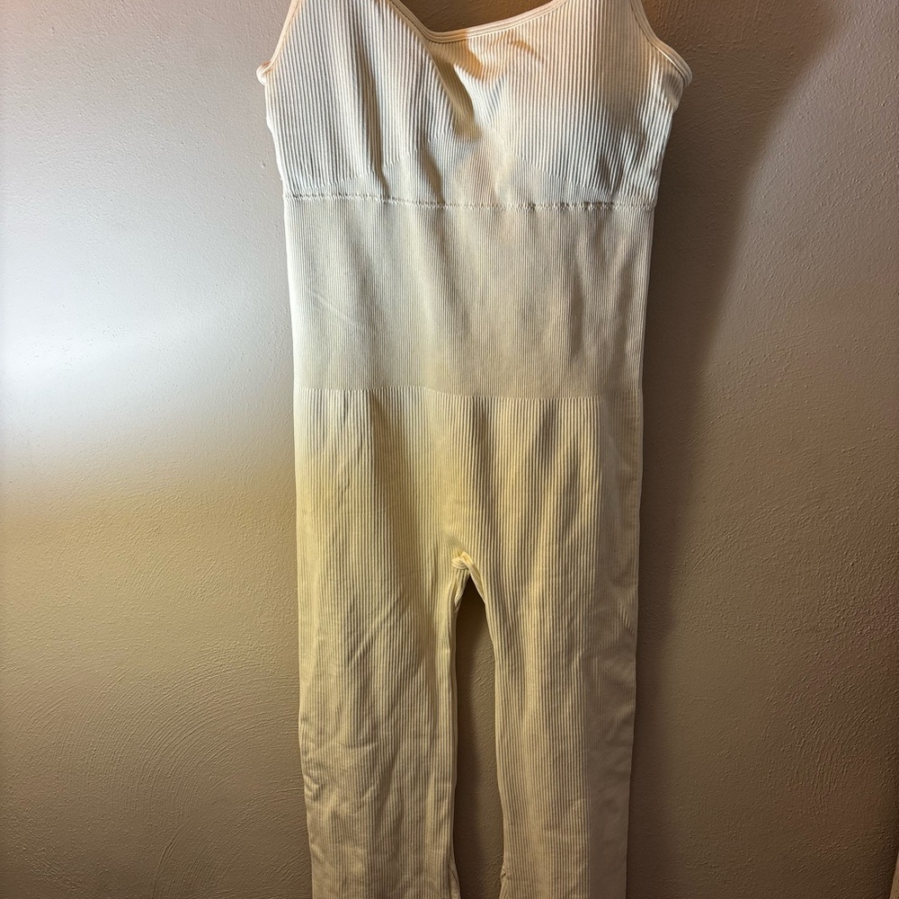 Cream Bodysuit One Piece with Elegant Design
